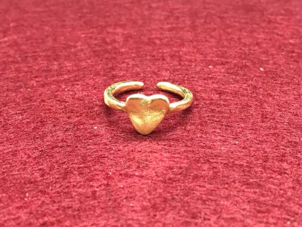 anello cuore artigianale fatto a mano